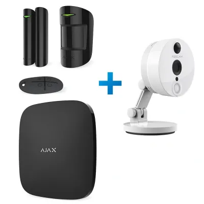 Комплект сигналізації Ajax StarterKit чорний + IP-відеокамера Foscam C2
