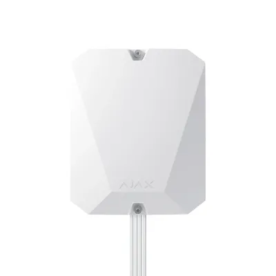 Гібридна централь системи безпеки Ajax FIBRA Hub Hybrid (2G) біла