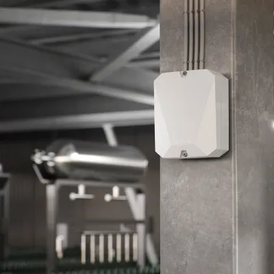 Гібридна централь системи безпеки Ajax FIBRA Hub Hybrid (2G) біла