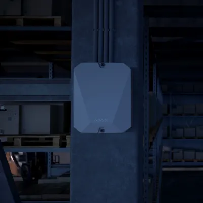 Гібридна централь системи безпеки Ajax FIBRA Hub Hybrid (2G) біла