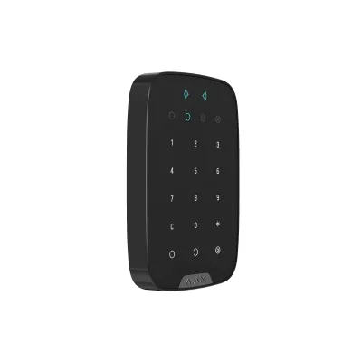 Бездротова сенсорна клавіатура Ajax KeyPad Plus чорна