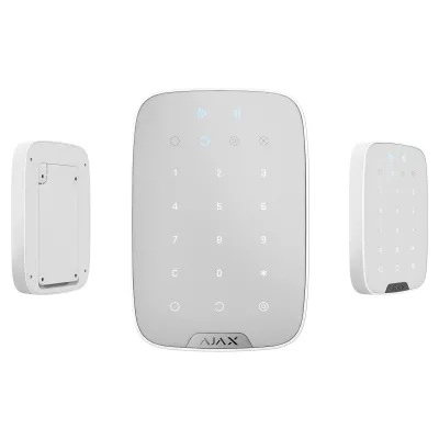 Бездротова сенсорна клавіатура Ajax KeyPad Plus біла