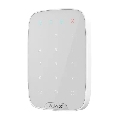 Бездротова сенсорна клавіатура Ajax KeyPad біла