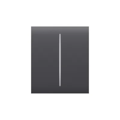 Центральна кнопка для двоклавішного вимикача Ajax CenterButton (2-gang) Graphite