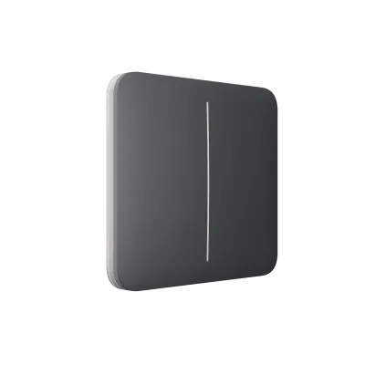 Вимикач Ajax LightSwitch 2-клавішний Graphite