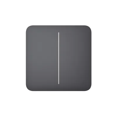 Вимикач Ajax LightSwitch 2-клавішний Graphite