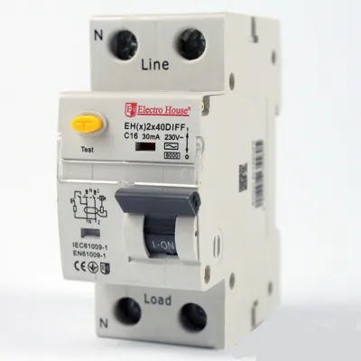 Дифф. автомат  40 A  1p+N  (2 модулі) 230-240 в  4,5 ка