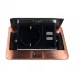 Розетка для підлоги врізна антична мідь 16 а + 2 USB 2,1 а IP44 EH-F007