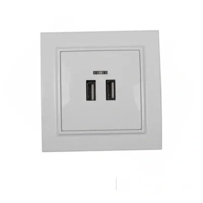 Розетка USB (2 порти) 2 A  Enzo  білий