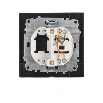 Розетка телефонна графіт EH-2112-PG