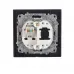 Розетка комп'ютерна 1x8P8C графіт EH-2114-PG