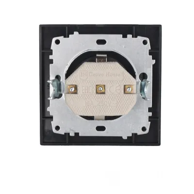 Розетка з кришкою IP44 з/з 16 A графіт EH-2116-PG