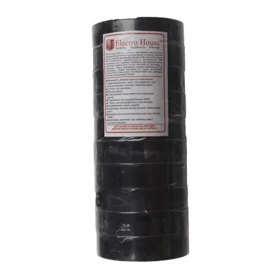 Чорна ізоляційна стрічка 5 м EH-AHT-1802