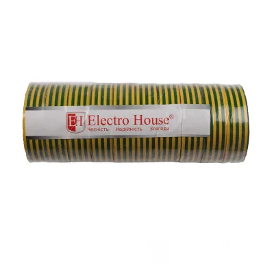 Жовто-Зелена ізоляційна стрічка 25 м EH-AHT-1831