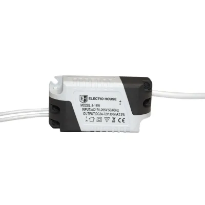 Драйвер для LED панелей 8-18W Input: AC 170-265 в Output:DC 24-72В Драйвер для LED панелей 8-18W Input: AC 170-265 в Output:DC 24-72В