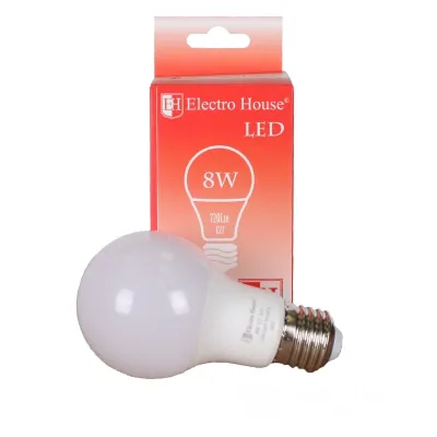 LED лампа стандартна (груша) G45 E27  8 вт  4100К