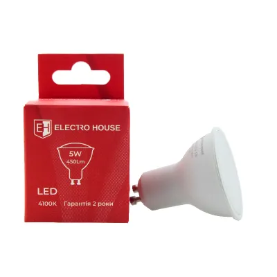 LED лампа GU10  5 вт  4100К
