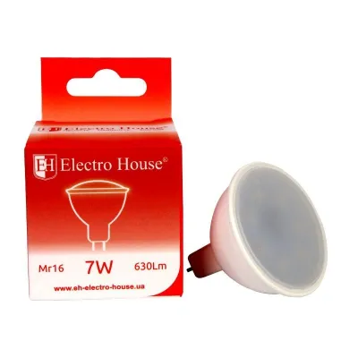 LED лампа для точкових світильників MR16 7 вт 4100К 630 лм 4100К EH-LMPT-1270