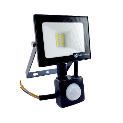 LED прожектор з д. руху 10 вт 6500К 900 лм IP65 EH-LP-211