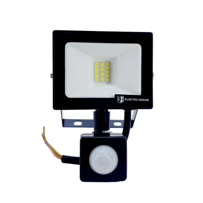 LED прожектор з д. руху 10 вт 6500К 900 лм  IP65