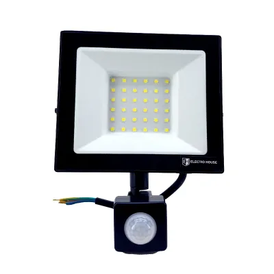 LED прожектор з д. руху 50 вт 6500К 4500 лм  IP65