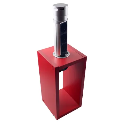 Меблева розетка (вертикальна) 3 x 16 а , 2 x USB 2,4 А, провід 3 x 1.5 mm² EH-AR-303