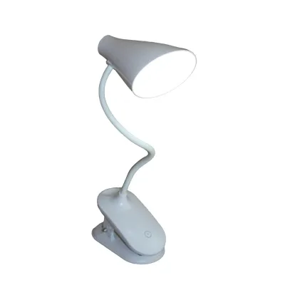 LED світильник настільний білий з акумулятором та з кріпленням EH-051