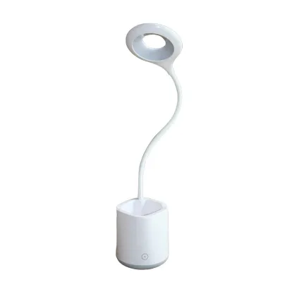 LED світильник настільний білий з підстаканником та з акумулятором EH-070W