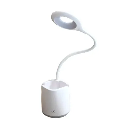 LED світильник настільний білий з підстаканником та з акумулятором