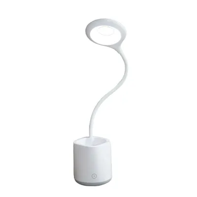 LED світильник настільний білий з підстаканником та з акумулятором EH-070W