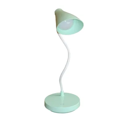 LED світильник настільний конусний блакитний з акумулятором EH-071CYAN