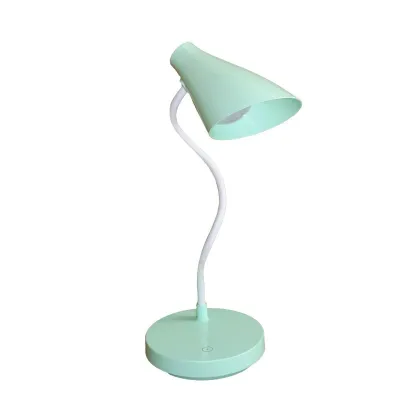 LED світильник настільний конусний блакитний з акумулятором EH-071CYAN
