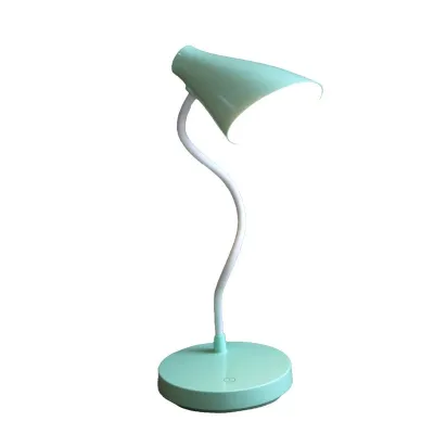 LED світильник настільний конусний блакитний з акумулятором EH-071CYAN