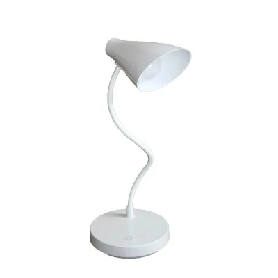 LED світильник настільний конусний білий з акумулятором