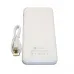 Power Bank 10000 mAh з ліхтариком type-c білий EH-P-01-W