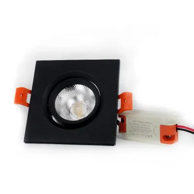LED світильник стельовий чорний 5 вт кут повороту 45° 4100К EH-CLM-01