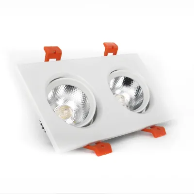 LED світильник стельовий білий подвійний 5Wx2 кут повороту 45° 4100К EH-CLM-03