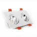 LED світильник стельовий білий подвійний 5Wx2 кут повороту 45° 4100К EH-CLM-03