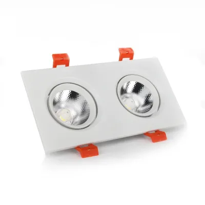 LED світильник стельовий білий подвійний   5Wx2 кут повороту   45° 4100К