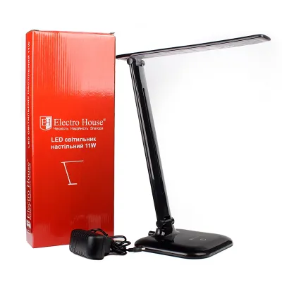 LED світильник настільний 11 вт 4100К чорний