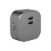 Розетка трекова подвійна USB Pandora (Сірий) 2,4 а EH-PT-002