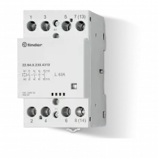22.64.0.024.4710 | 226400244710 | Контактор модульний; 3НВ + 1НЗ контакту 63А (= 24В AC/DC) - AgSnO2
