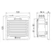 Finder 7F.20.8.230.1020 | 7F2082301020 | Вентилятор із фільтром, стандартна версія, живлення 230В АС, витрата повітря 24м3/ч