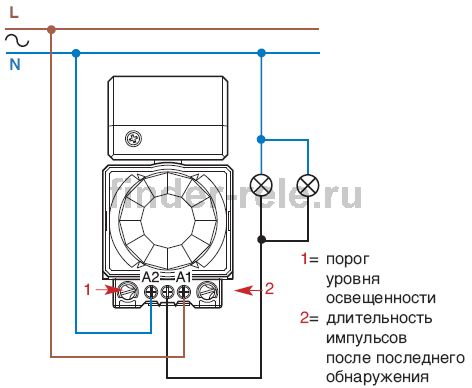 Схема підключення датчика движения finder серии 18.11