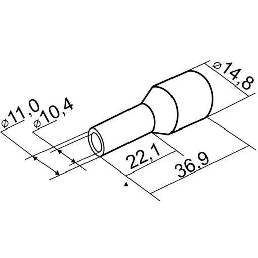 Наконечники трубчатые НТ 50,0-22 красные (100шт)