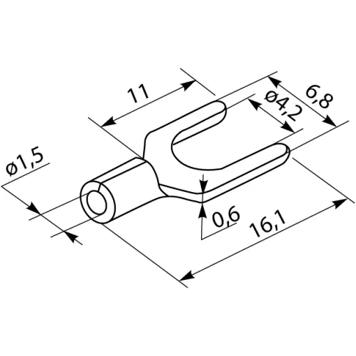 Кабельні наконечники SV 1,25-4 (100 шт.)