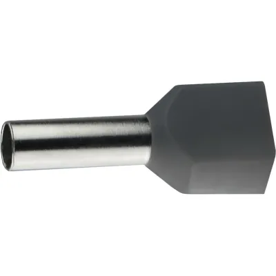Наконечники трубчасті ТЕ 4,0-12 сірі (100 шт.) АСКО A0060120010