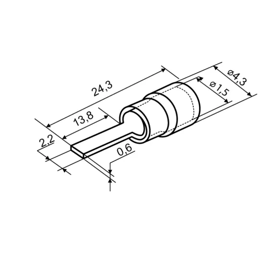 Кабельні наконечники DBV 1.25-14 (100 шт.)