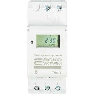 Таймер тижневий електронний THC15 АСКО A0090040005 Таймер тижневий електронний THC15 АСКО A0090040005