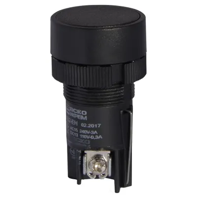 XB2-EH121 Кнопка Старт черная с фиксацией (NO) ACKO A0140010038